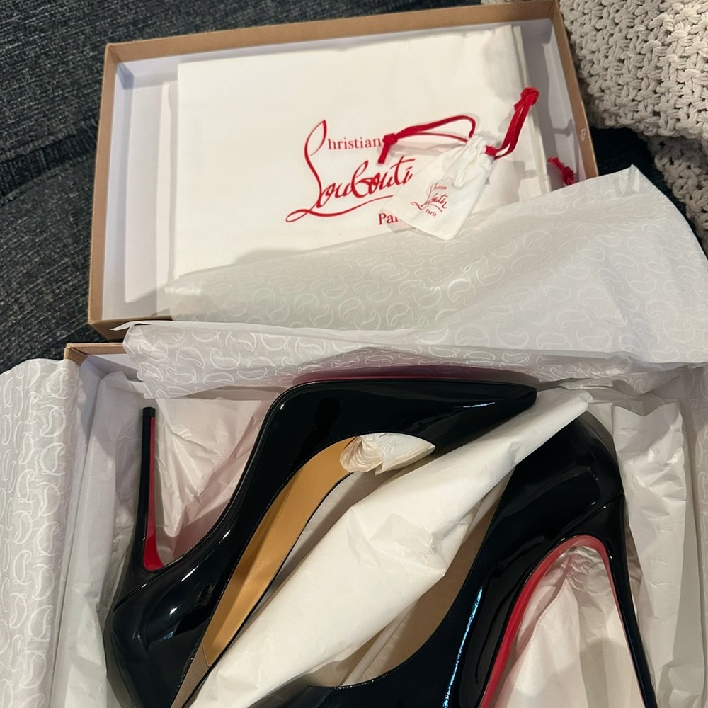 Christian Louboutin Glossy Black Heels